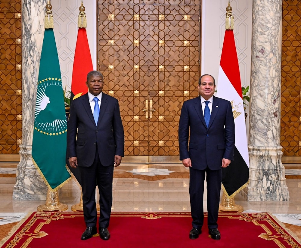 Los presidentes de Egipto y Angola sostienen un encuentro en El Cairo.
