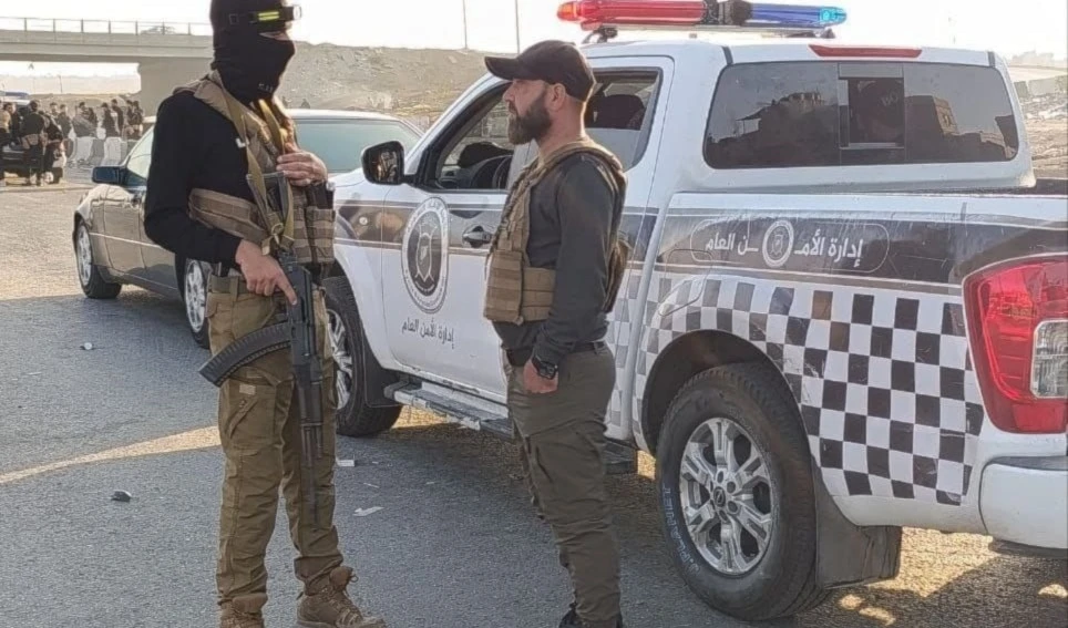 Elementos de las Fuerzas de Seguridad General al sur de la capital, Damasco (Foto: Redes sociales)