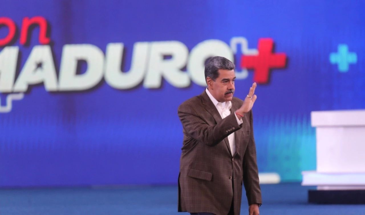 El presidente bolivariano durante la emisión del programa Con Maduro +.