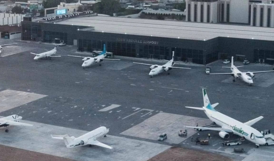 Aeropuerto de Mogadiscio en Somalia