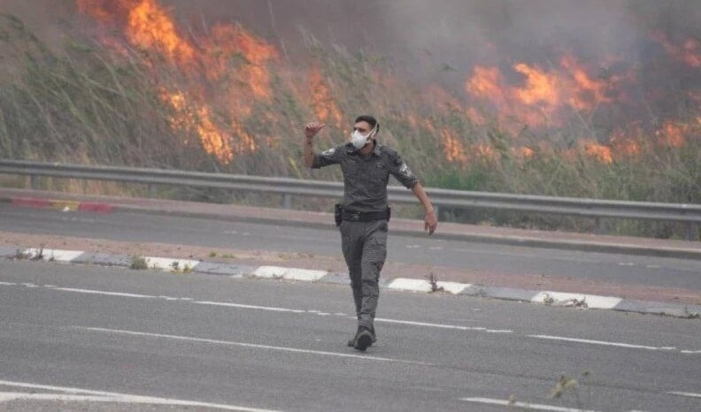 incendios en los territorios ocupados (Foto: Agencias)