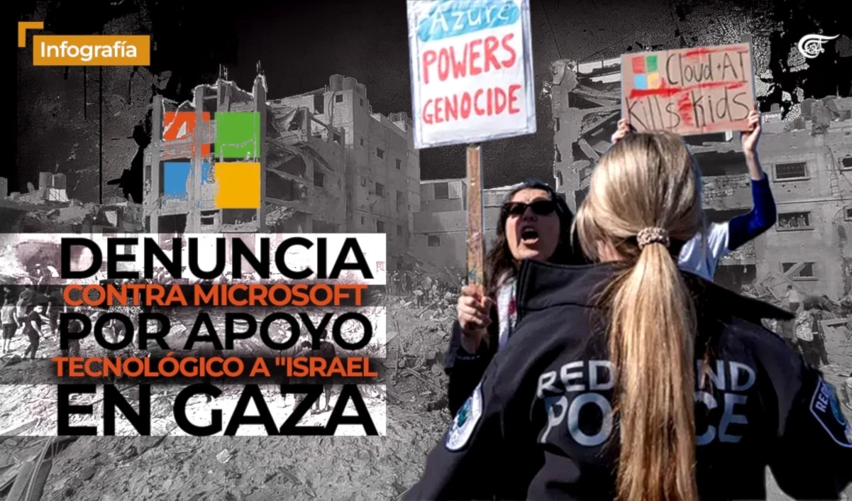 Denuncia contra Maicrosoft por apoyo tecnológico a "Israel" en Gaza