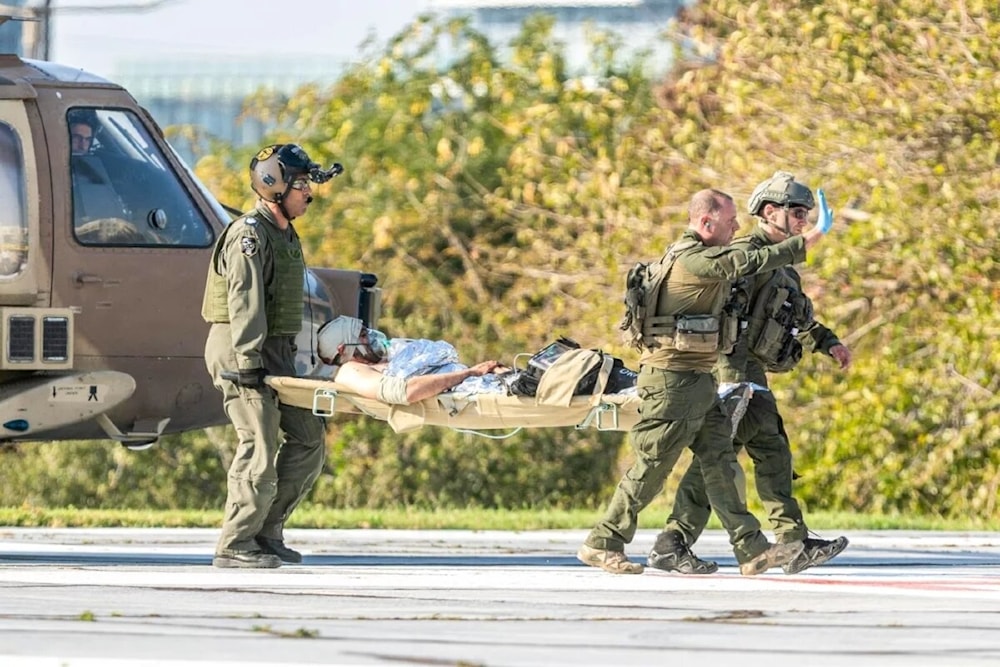 Ejército de ocupación traslada a un soldado israelí herido