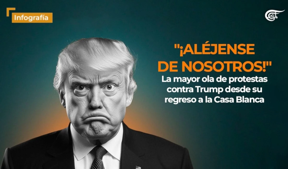 "¡Aléjense de nosotros!" La mayor ola de protestas contra Trump desde su regreso a la Casa Blanca