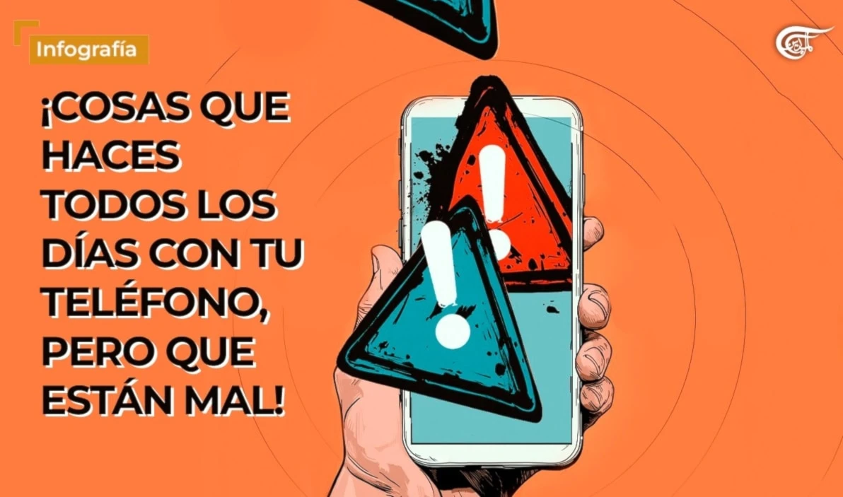 ¡Cosas que haces todos los días con tu teléfono, pero que están mal!
