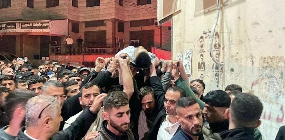 Funeral de joven palestino asesinado por fuerzas israelíes en Nablus