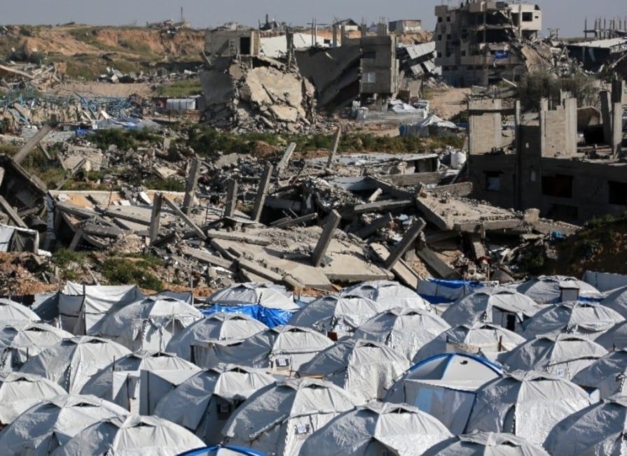 Tiendas de campaña de desplazados en la Franja de Gaza (Foto: Archivo)