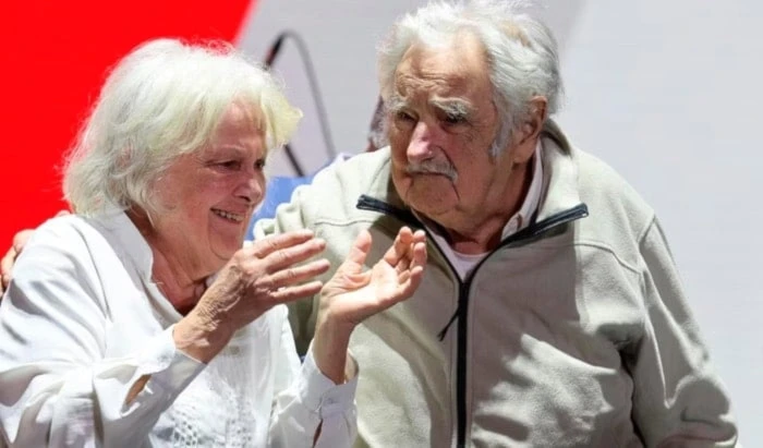 La vida compartida de Pepe Mujica y Lucía Topolansky. Foto: EFE.
