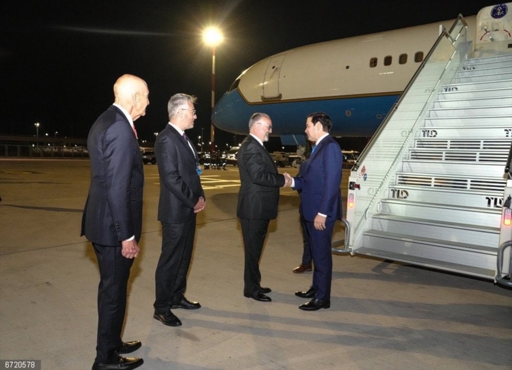 Momento de la llegada del Marco Rubio a Turquía.