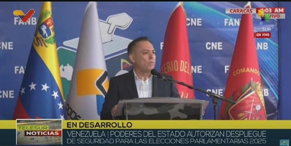 El vicepresidente del Consejo Nacional Electoral, Carlos Quintero. Foto: Caputra de pantalla.