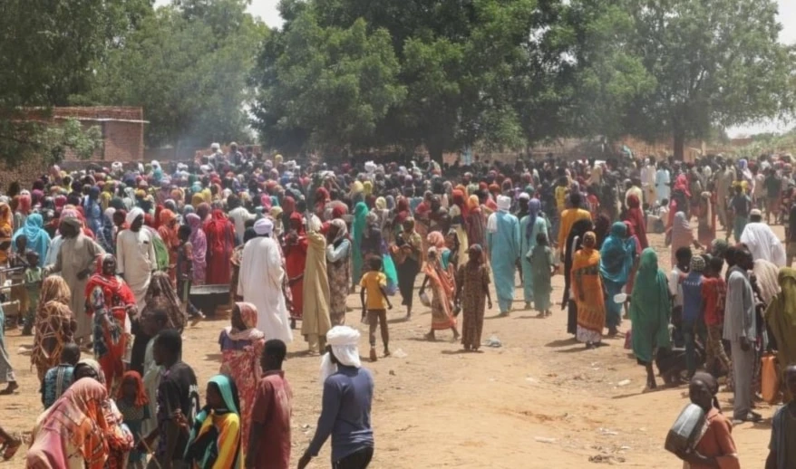 Refugiados sudaneses en la región fronteriza de Adré, entre Chad y Sudán