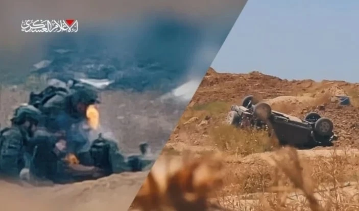 Emboscada de las Brigadas al Qassam en la Franja de Gaza.