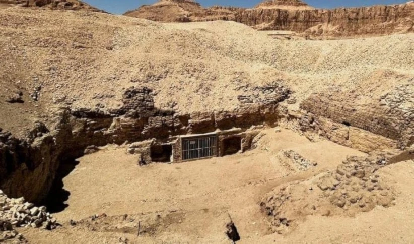 Antigua tumba. Foto: Ministerio de Turismo y Antigüedades de Egipto