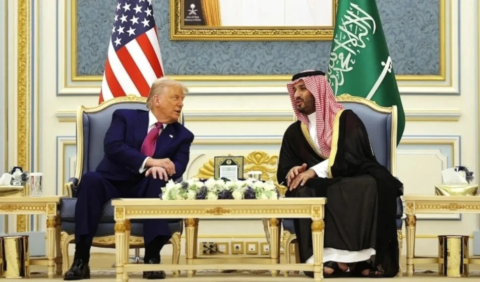 Último encuentro entre Trump y Bin Salman en Riad, Arabia Saudita.