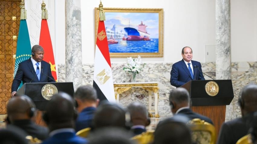 Presidentes de Egipto y Angola ratificaron compromiso con la paz regional.