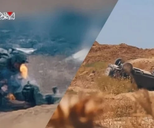 Una emboscada anterior de las Brigadas Al-Qassam en Gaza.