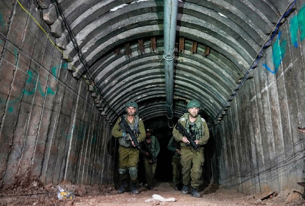 Soldados israelíes confirmaron haber encontrado un túnel de la resistencia en Gaza.