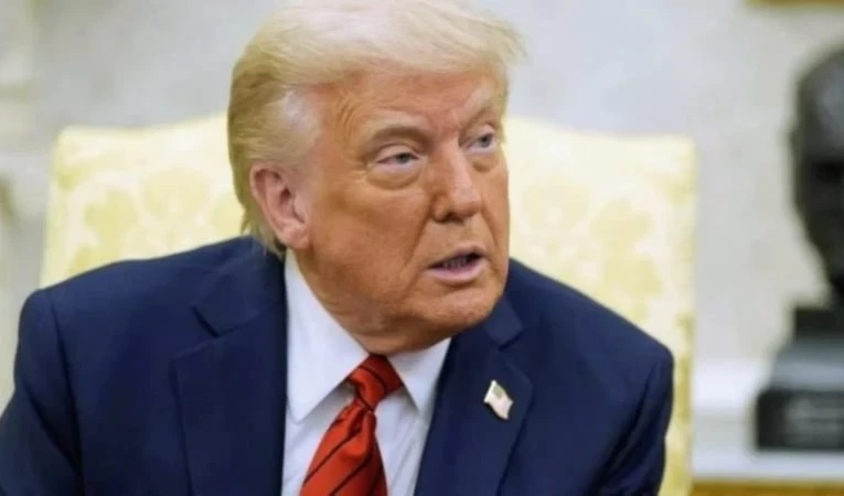 Donald Trump en la Oficina Oval de la Casa Blanca. 6 de mayo de 2025.