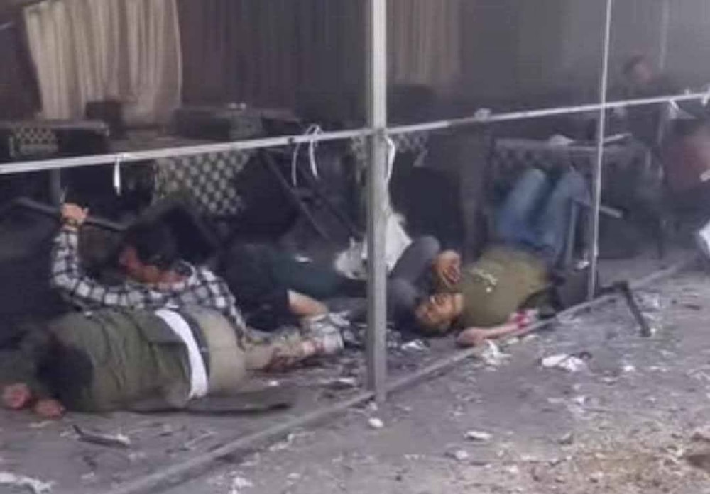 De la masacre perpetrada por las fuerzas de ocupación israelíes en restaurante de Gaza (Foto: Redes Sociales)