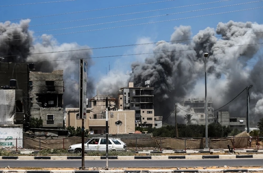 Ejército israelí bombardeó el barrio Al-Rimal y el campamento de Al-Nuseirat en la Franja de Gaza.