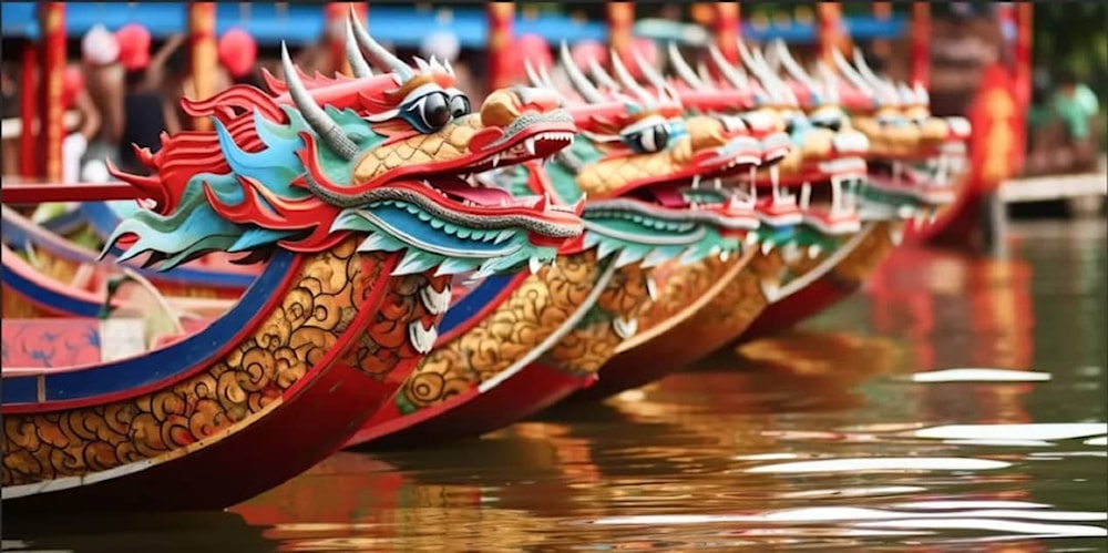 Remos y amuletos: Así vivió China el Festival del Bote del Dragón