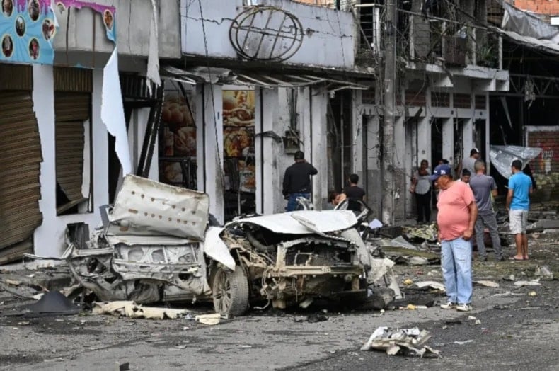 Atentados con bombas en el suroeste colombiano.