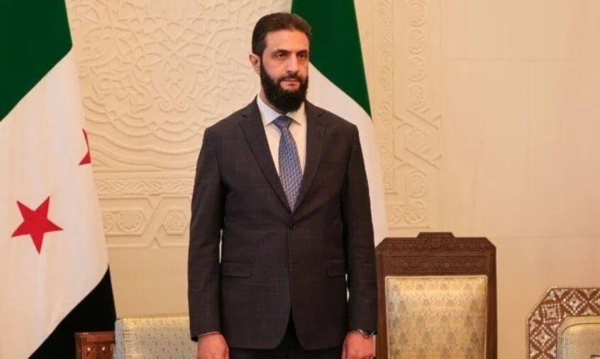 El presidente transitorio de Siria, Ahmed al-Sharaa.