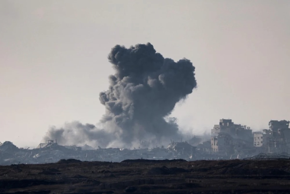Bombardeo israelí a Gaza. Foto: AFP
