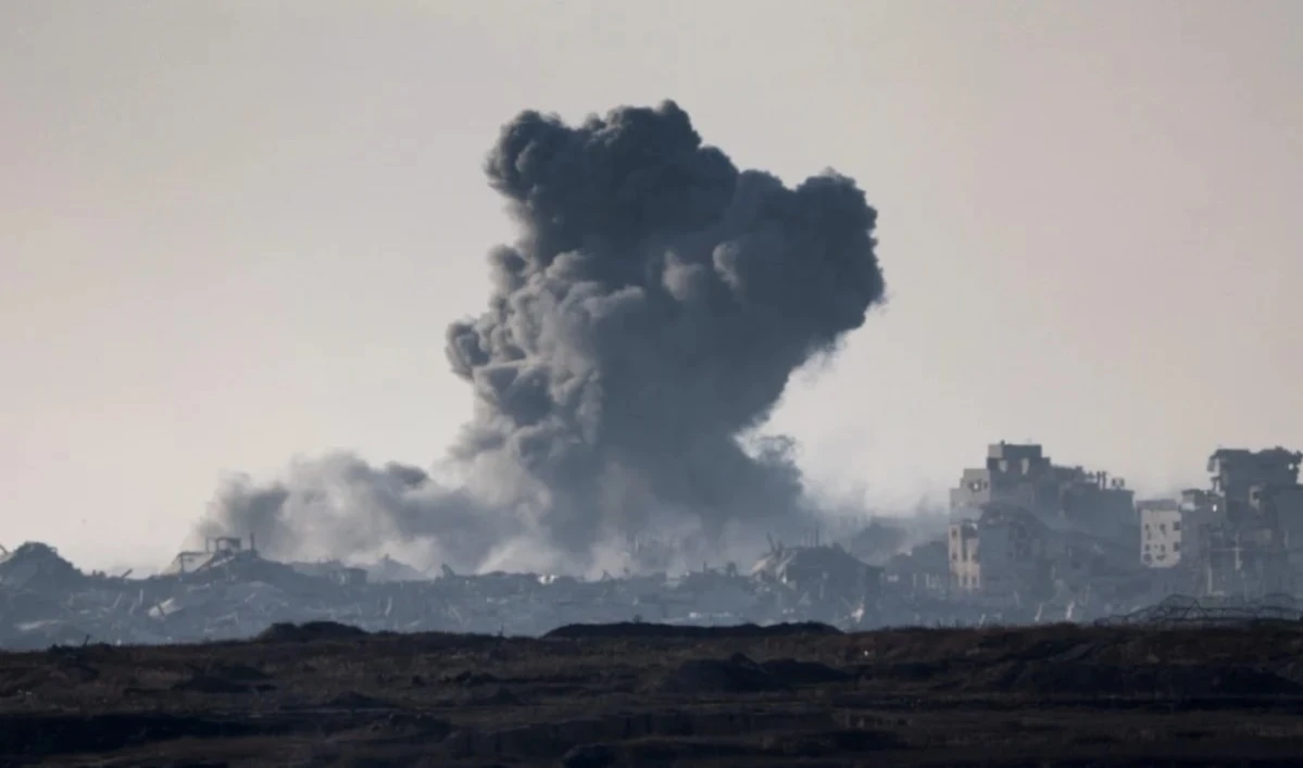 Bombardeo israelí a Gaza. Foto: AFP
