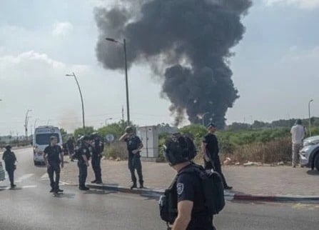 Ataque iraní al complejo de seguridad Glilot, al norte de 