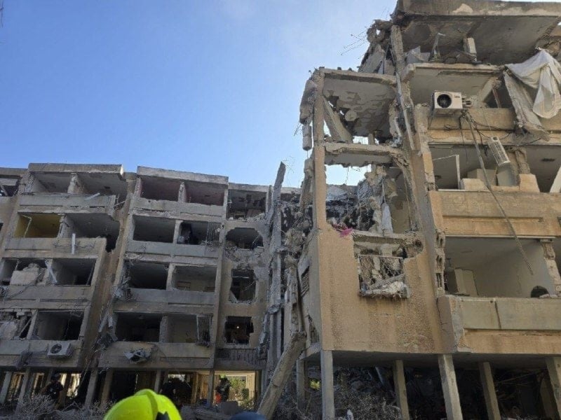 Misiles de Irán impactan en centro de 