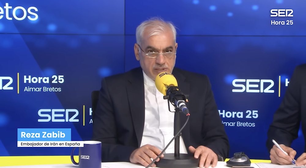 Embajador de Irán en España durante entrevista a cadena SER
