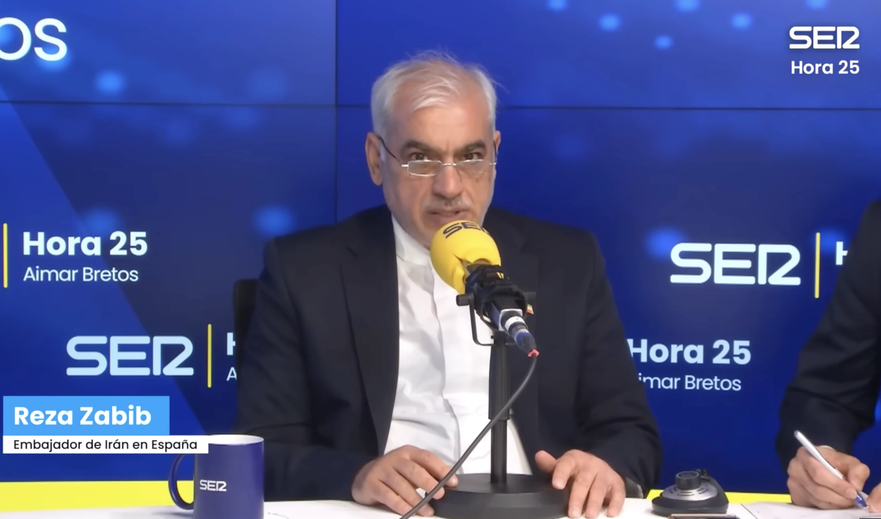 Embajador de Irán en España durante entrevista a cadena SER