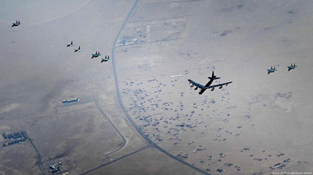 Despliegue del bombardero B-52 en el Medio Oriente.