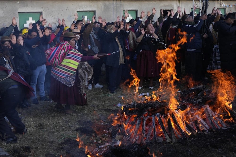 Bolivia celebró el Año Nuevo Andino en honor a la Pachamama. Foto: AP. 