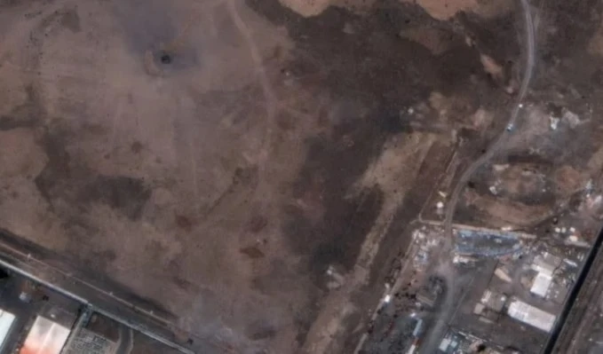 Imagen aérea de la central nuclear de Natanz, en Ián. Imagen aérea de la central nuclear de Natanz, en Ián.