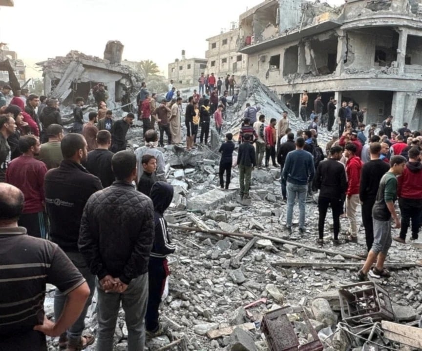 Escena de la destrucción provocada por los ataques israelíes en la Franja de Gaza.