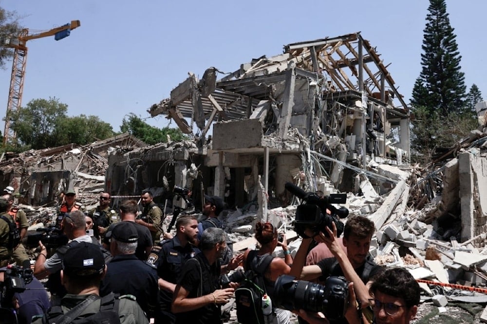 Un edificio destruido en 