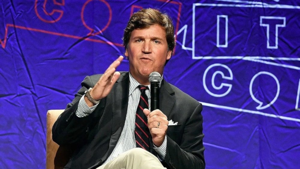 El comentarista político y presentador estadounidense Tucker Carlson.