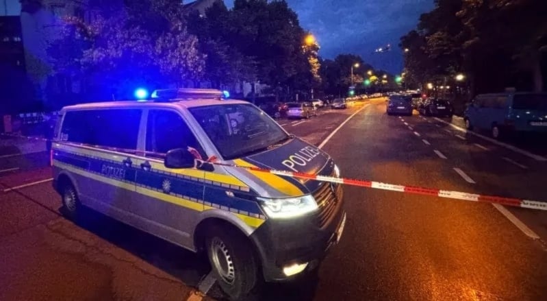 Lugar del ataque con cuchillo en Múnich, Alemania.