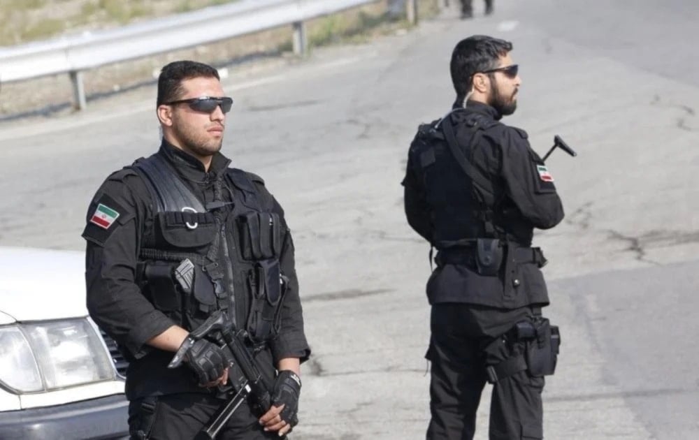 Fuerzas de seguridad iraní durante el operativo antiterrorista.
