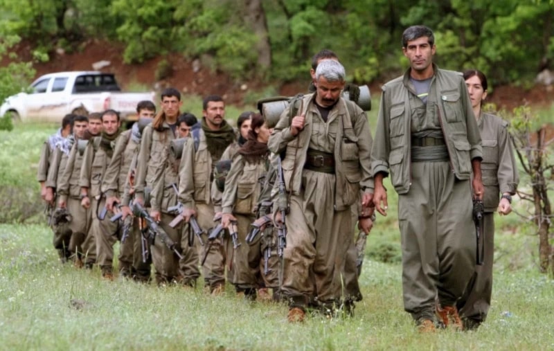 Combatientes del PKK, al noroeste de Dohuk, Irak.
