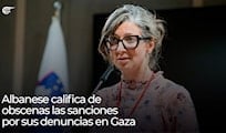 Albanese califica de obscenas las sanciones por sus denuncias en Gaza