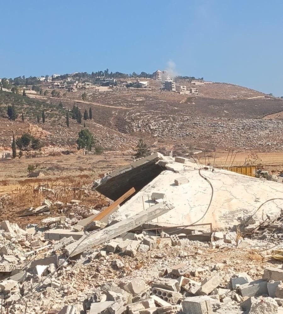 Un dron israelí impactó directamente contra una casa en la localidad de Khiam. (Foto: Redes sociales)