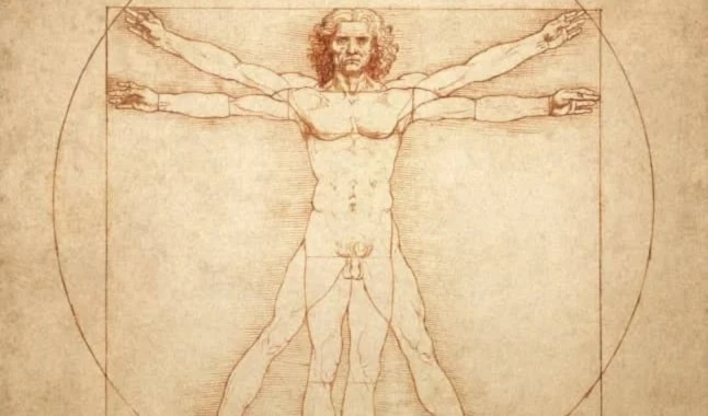 Hombre de Vitruvio, de Leonardo da Vinci. Foto: Getty Images.
