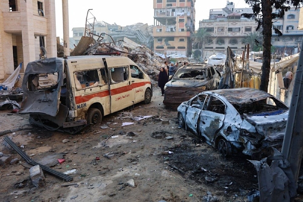 Daños a vehículos tras un ataque israelí a Beit Lahia, norte de Gaza. 23 de julio de 2025 (Foto: AFP)