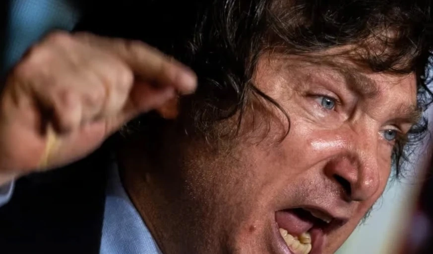 El libertario, Javier Milei.