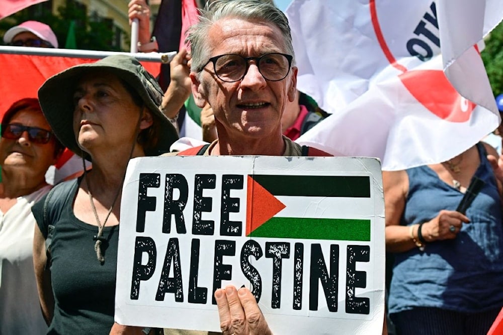 En junio pasado, miles de personas marcharon también en Roma en apoyo a Palestina. (Foto: AFP)