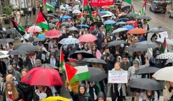 Manifestaciones masivas contra el genocidio israelí en la Franja de Gaza (Foto: Agencias)