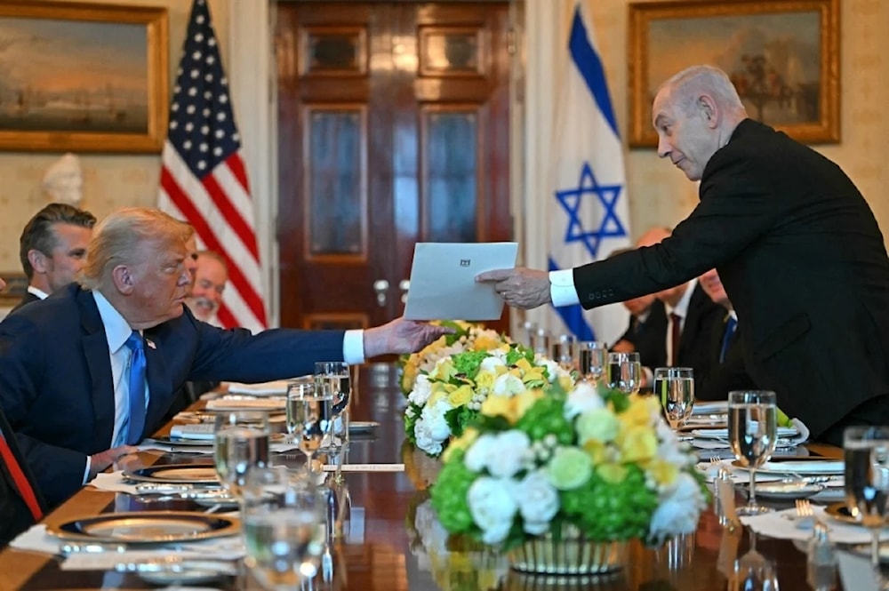 Trump y Netanyahu reunidos en la Casa Blanca. Foto: AFP 